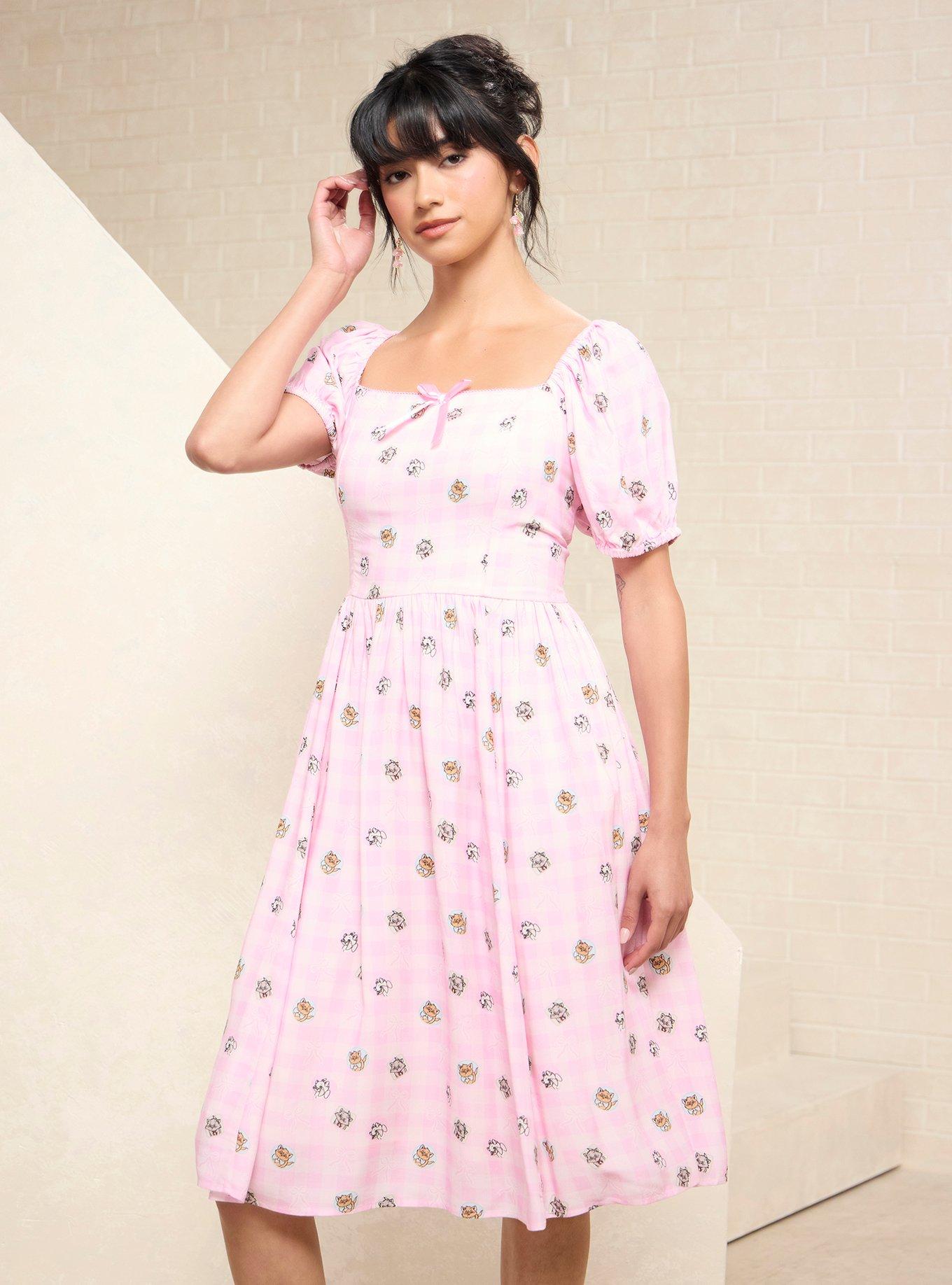 Vestido The Aristocats con gatitos y cuadros vichy