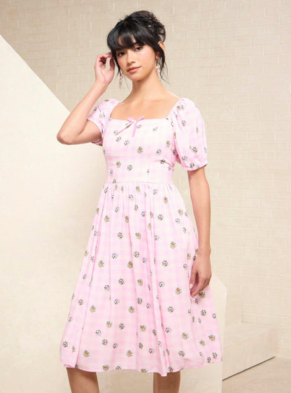 Vestido The Aristocats con gatitos y cuadros vichy