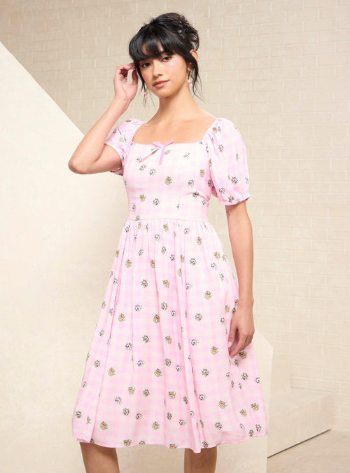 Vestido The Aristocats con gatitos y cuadros vichy