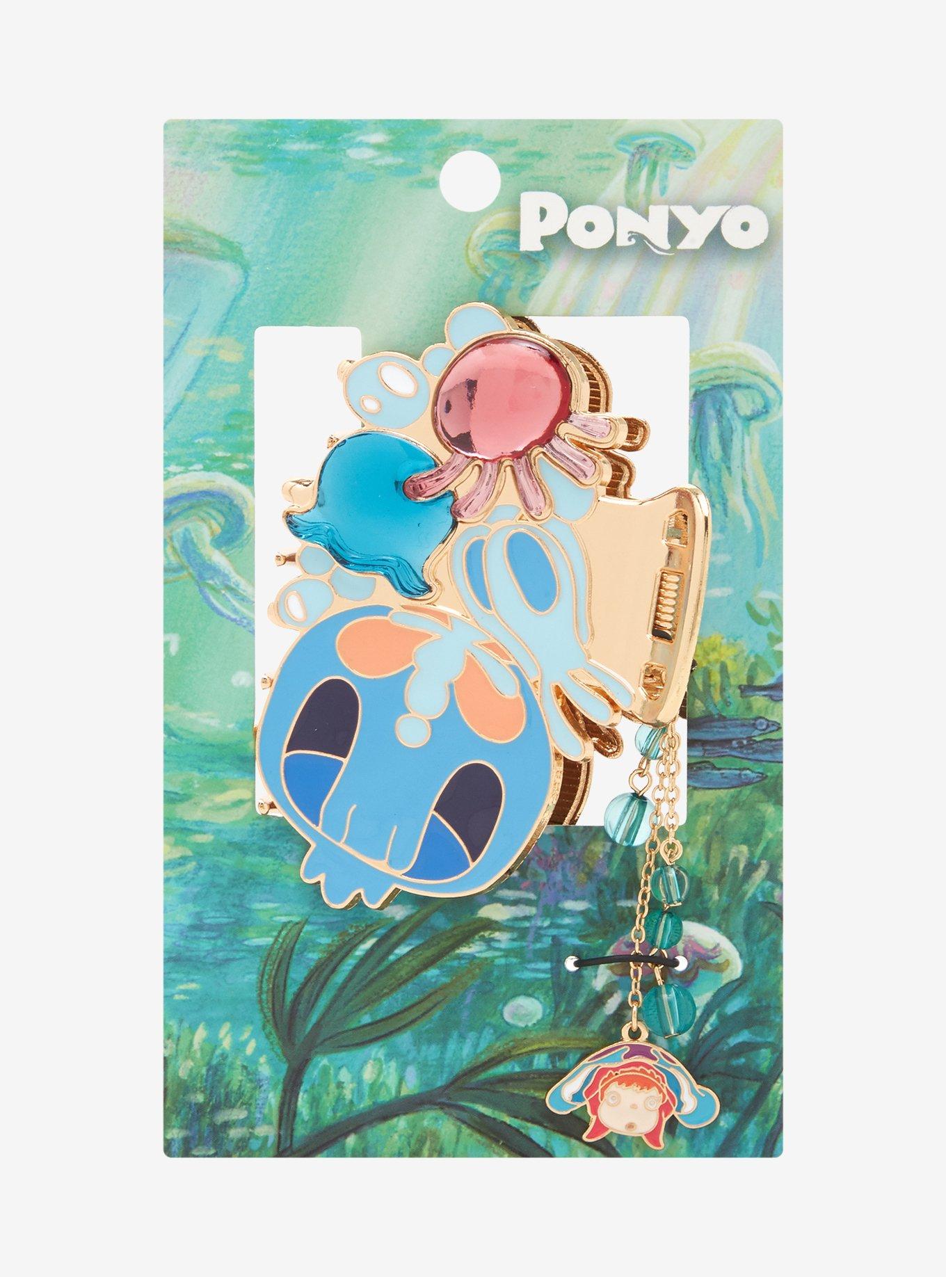 Pinza de pelo de medusa con dije de Ponyo