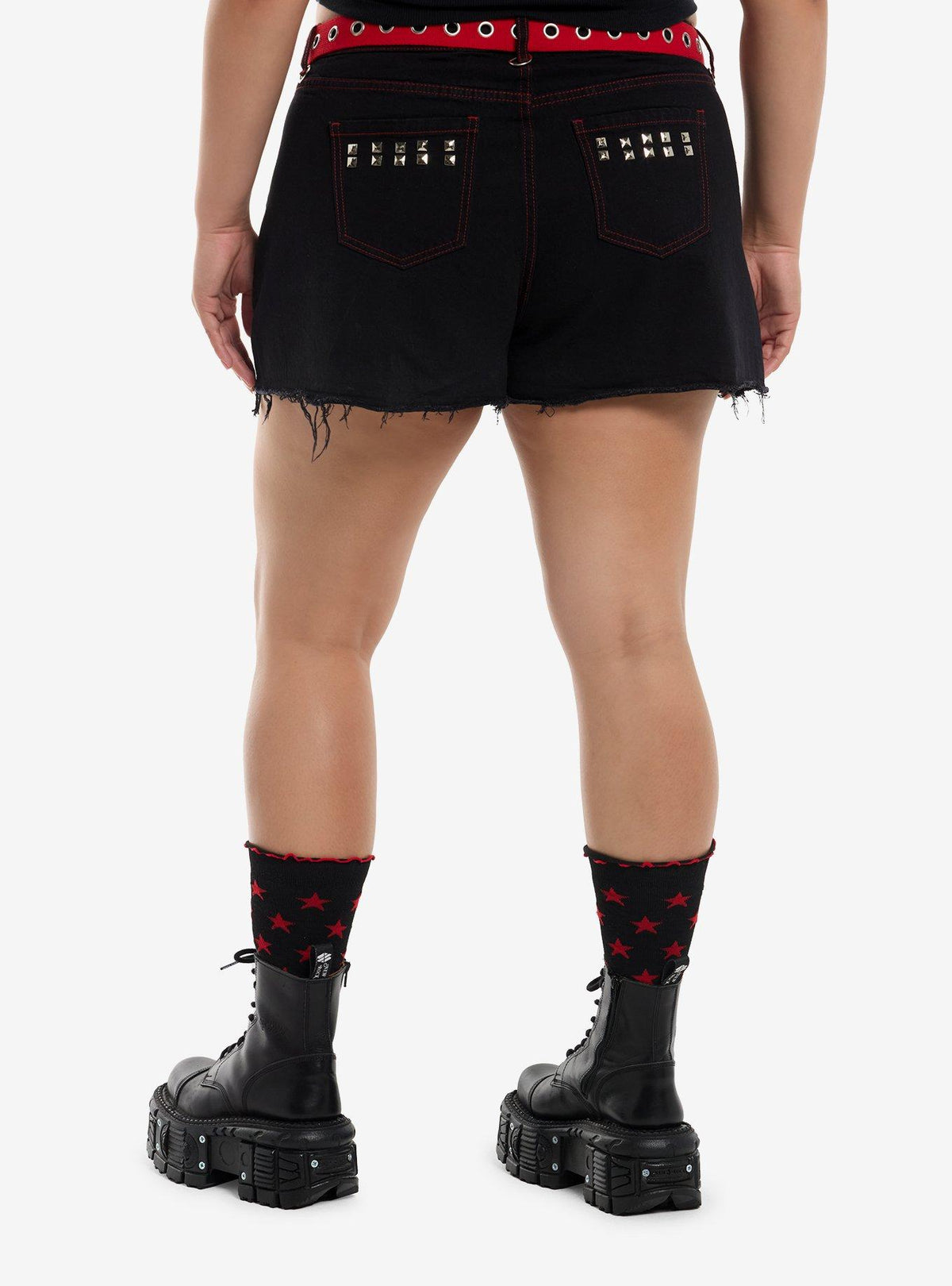 Shorts de mezclilla Shadow de Sonic the Hedgehog, talla grande