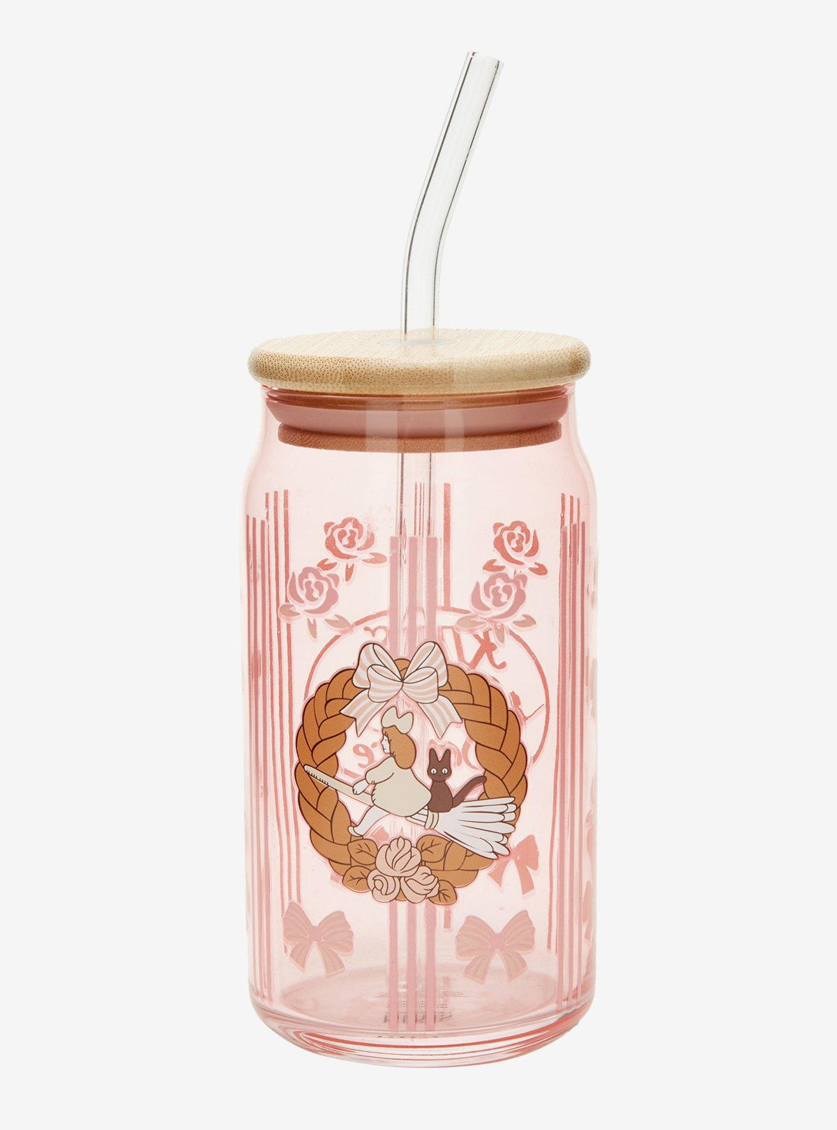 Vaso de vidrio Kiki: Entregas a domicilio con bombilla