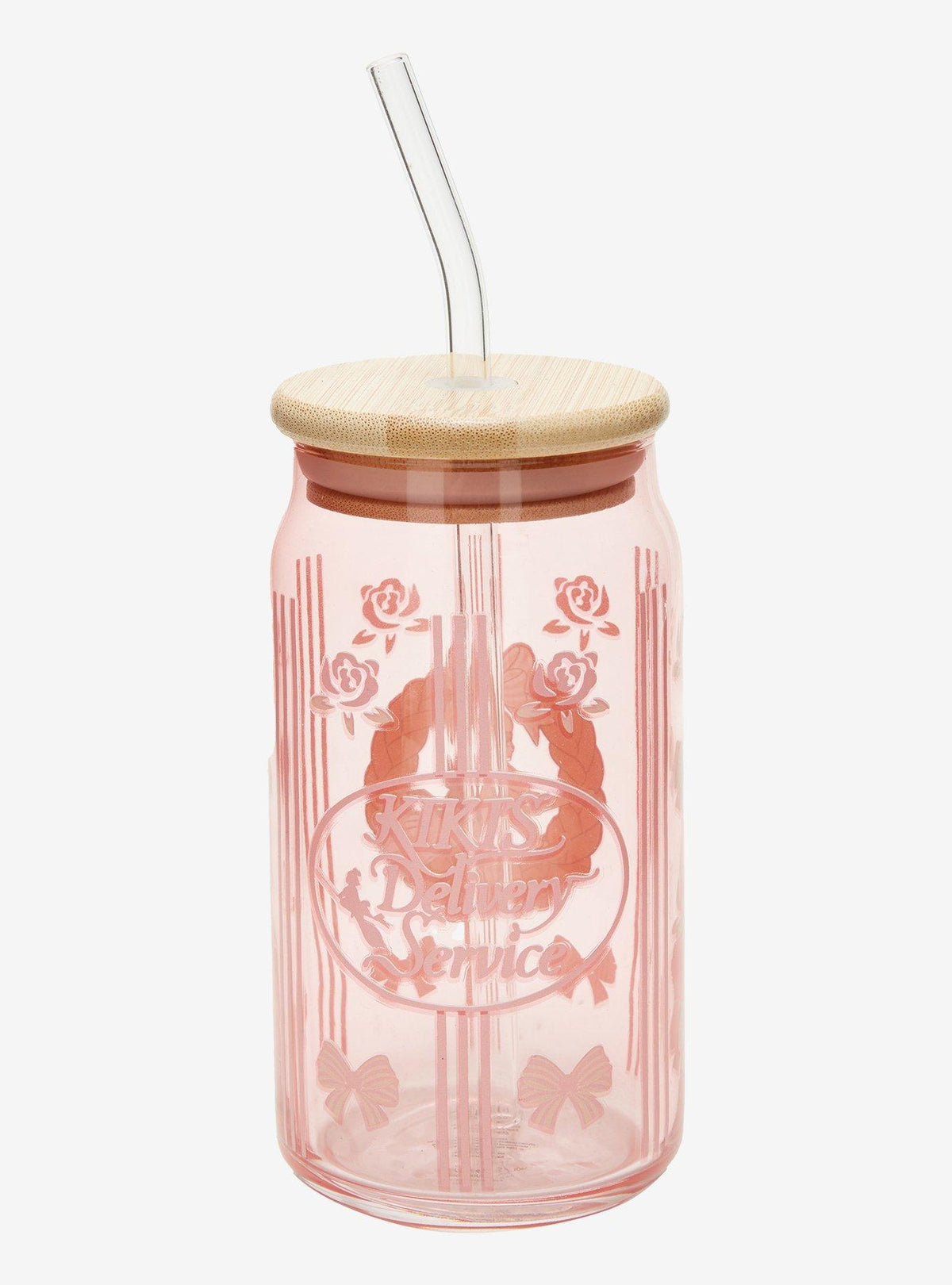 Vaso de vidrio Kiki: Entregas a domicilio con bombilla