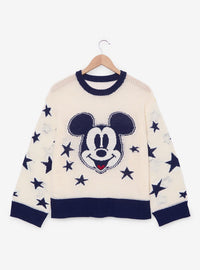 Polerón tejido calado azul de Mickey Mouse Americana