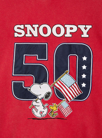 Polerón Peanuts Snoopy y Woodstock Americana