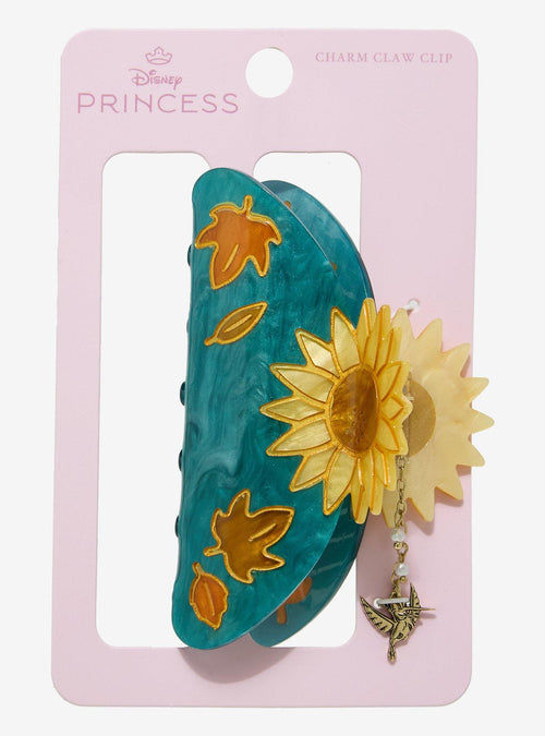 Pinza de pelo Pocahontas con girasol y dije
