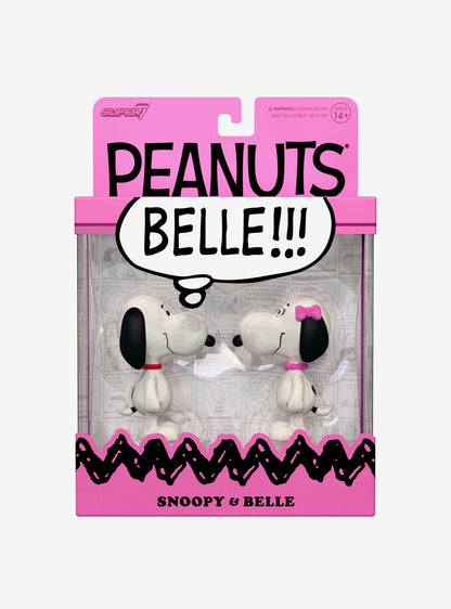 Set de figuras Peanuts Snoopy y Belle