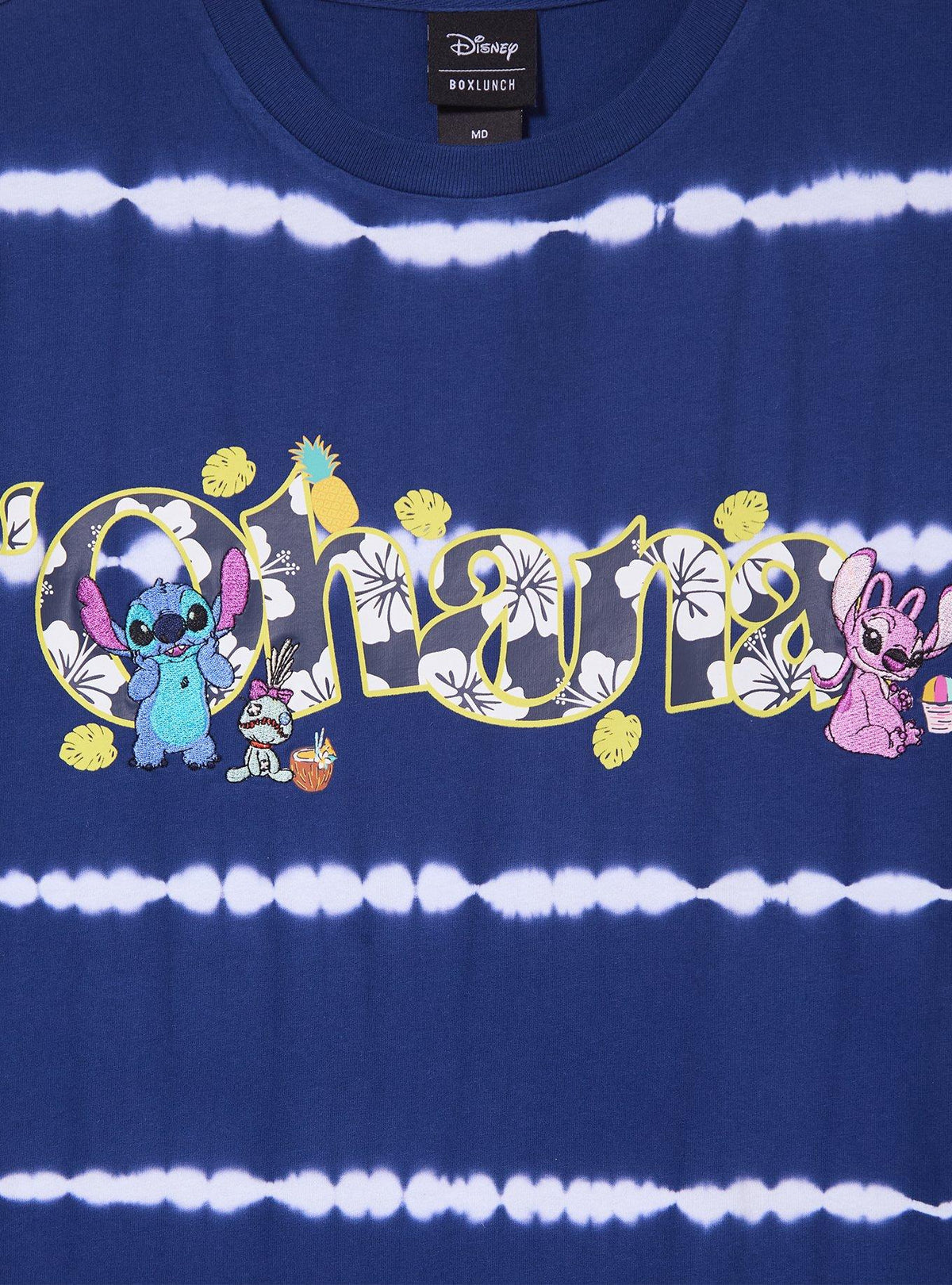 Polera corta tie-dye Disney Lilo & Stitch Ohana para mujer