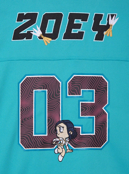 Polera deportiva corta Zoey de KPop Demon Hunters