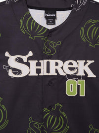 Camiseta de béisbol Shrek con estampado de cebollas