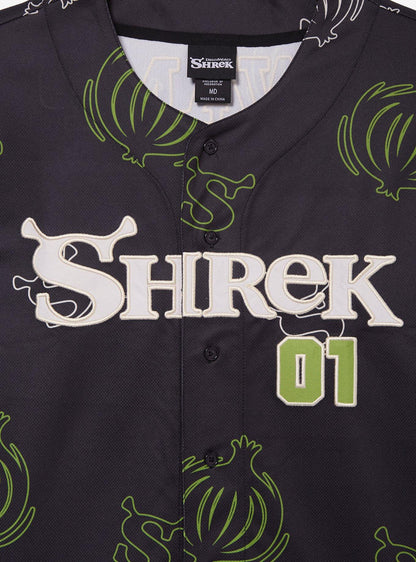 Camiseta de béisbol Shrek con estampado de cebollas