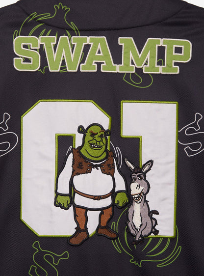 Camiseta de béisbol Shrek con estampado de cebollas