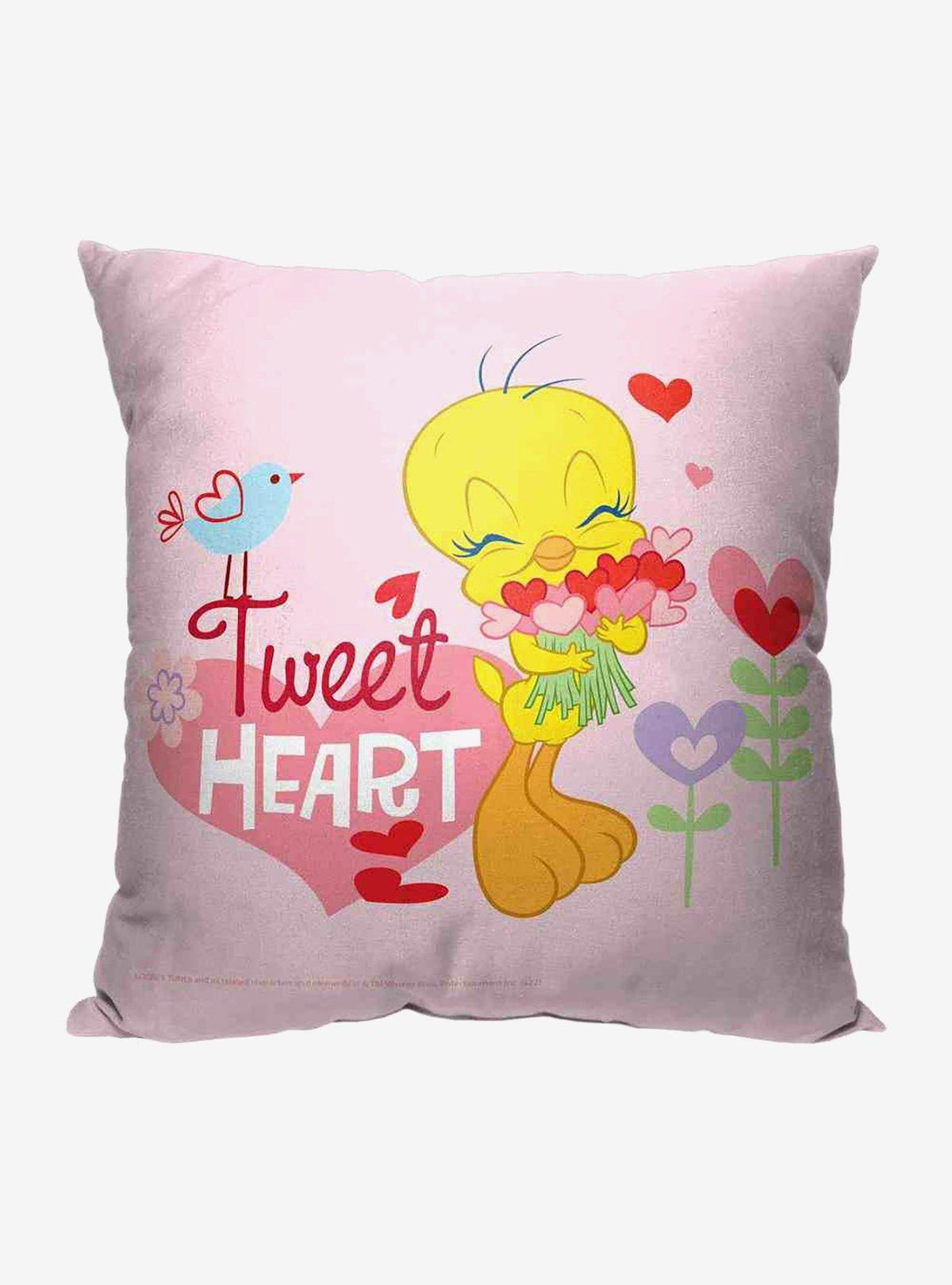 Cojín Looney Tunes con diseño de corazón