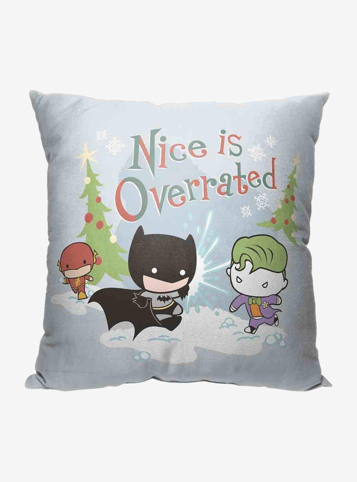 Cojín Justice League «Nice Is Overrated»