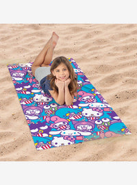 Toalla de playa Hello Kitty & Friends Popcorn Party
