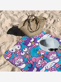 Toalla de playa Hello Kitty & Friends Popcorn Party