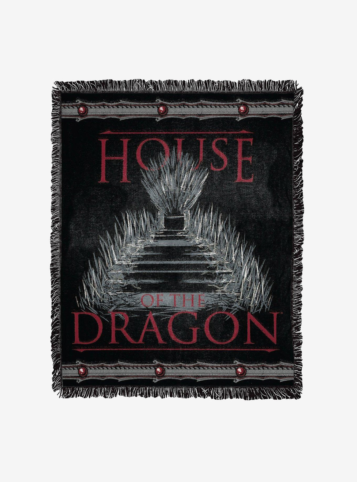 House of the Dragon: Manta Jacquard del Trono de Hierro