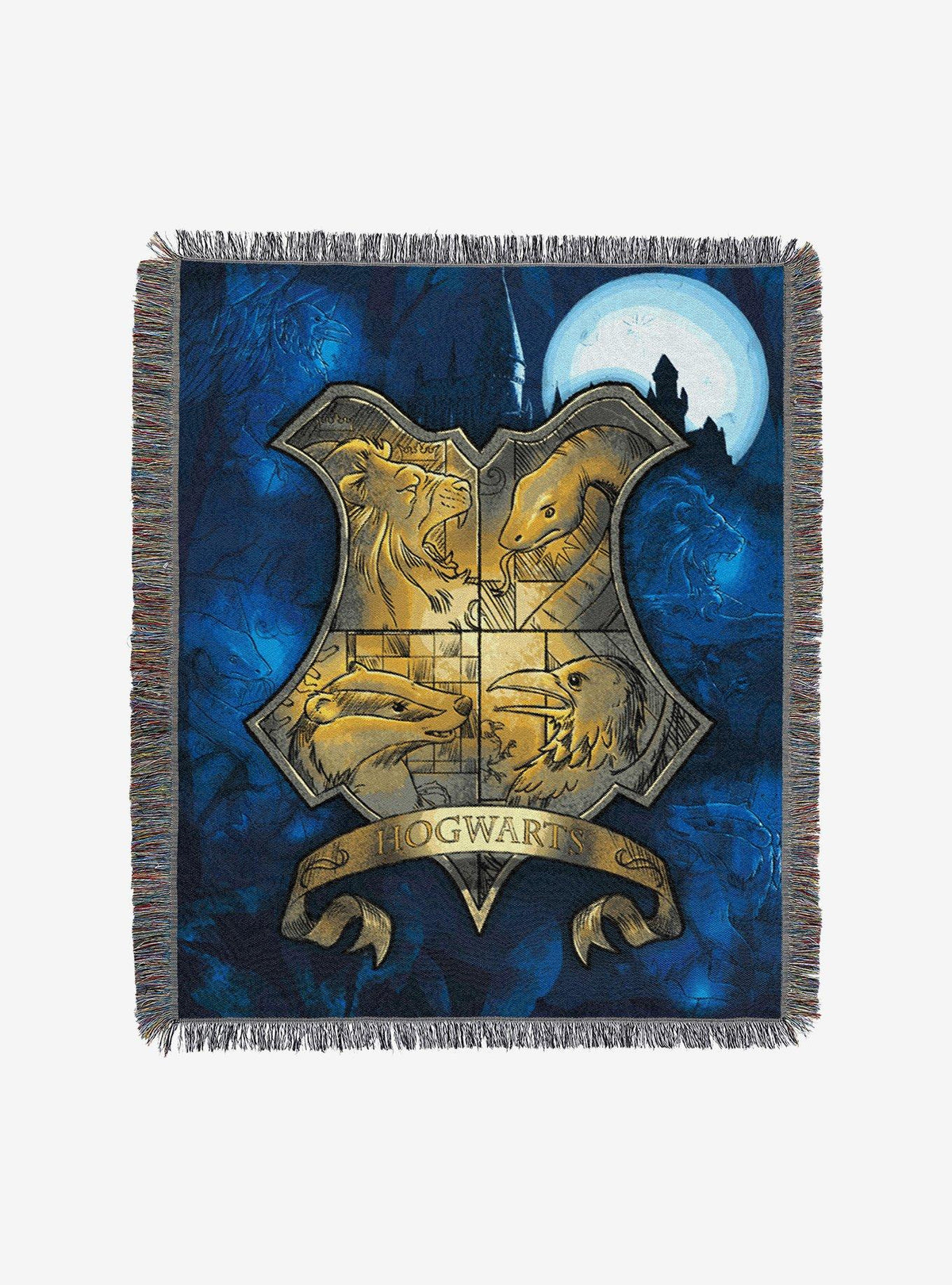 Manta de tapiz tejido Harry Potter Escudo lunar