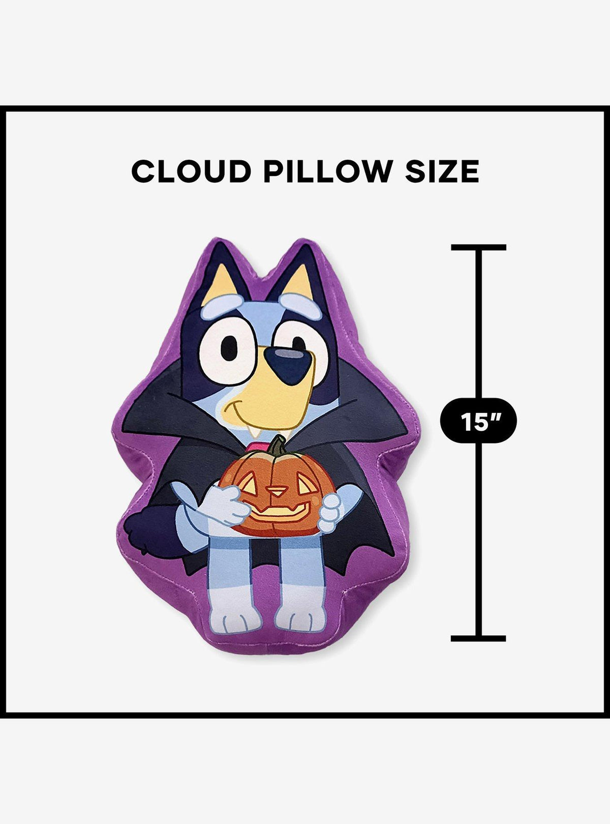 Cojín nube de viaje Bluey Halloween
