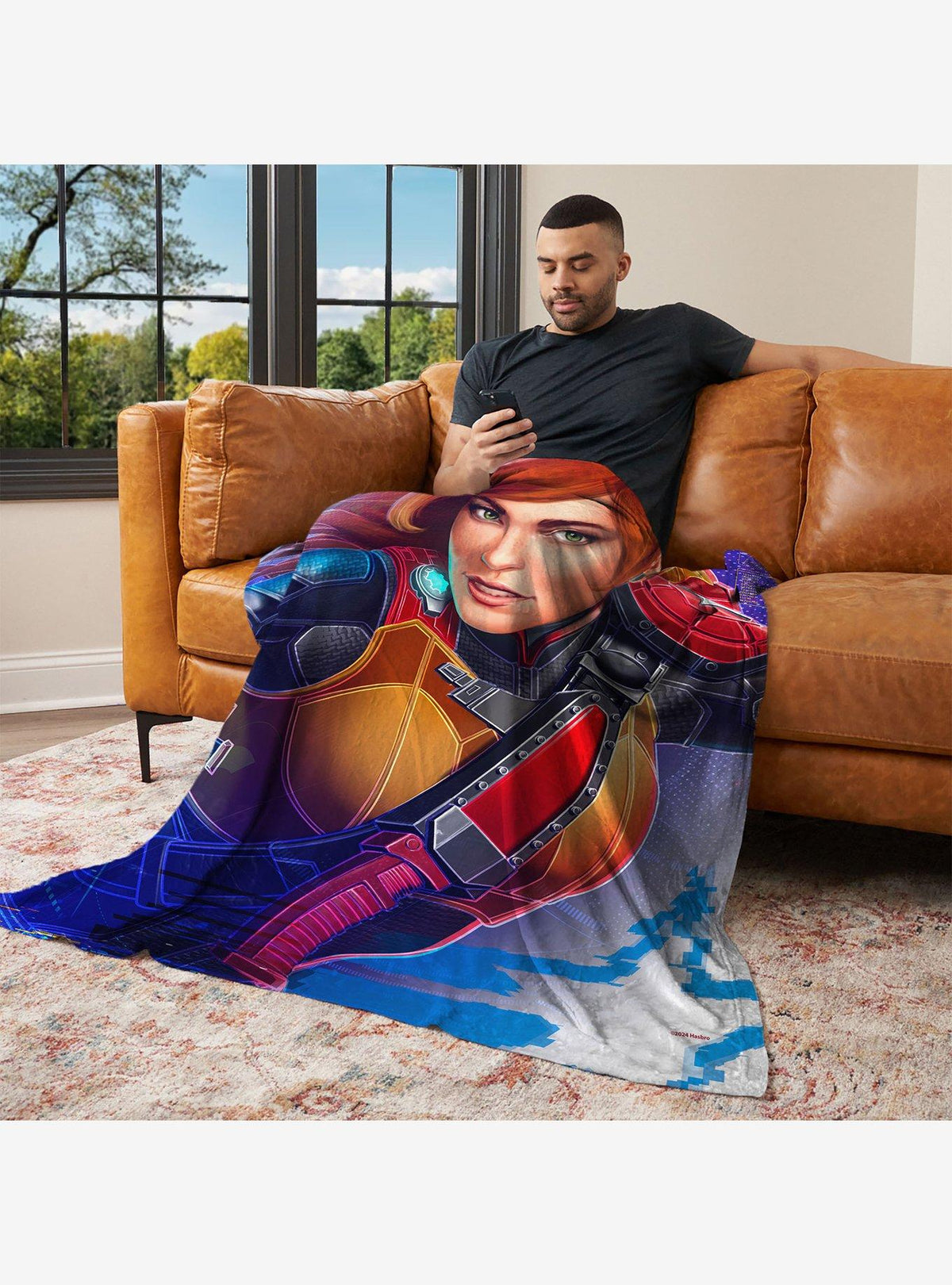 Manta de tacto sedoso GI Joe Scarlett