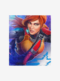 Manta de tacto sedoso GI Joe Scarlett