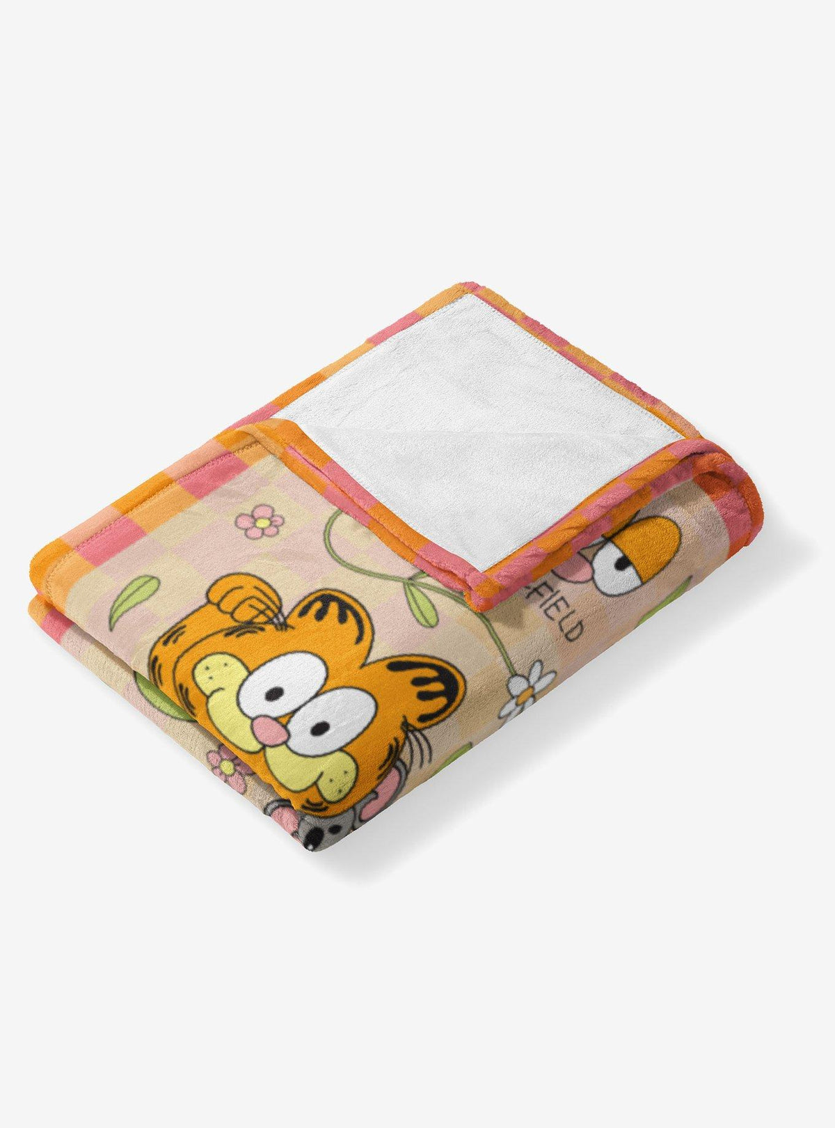 Manta Garfield ¿Qué hora es? de tacto sedoso