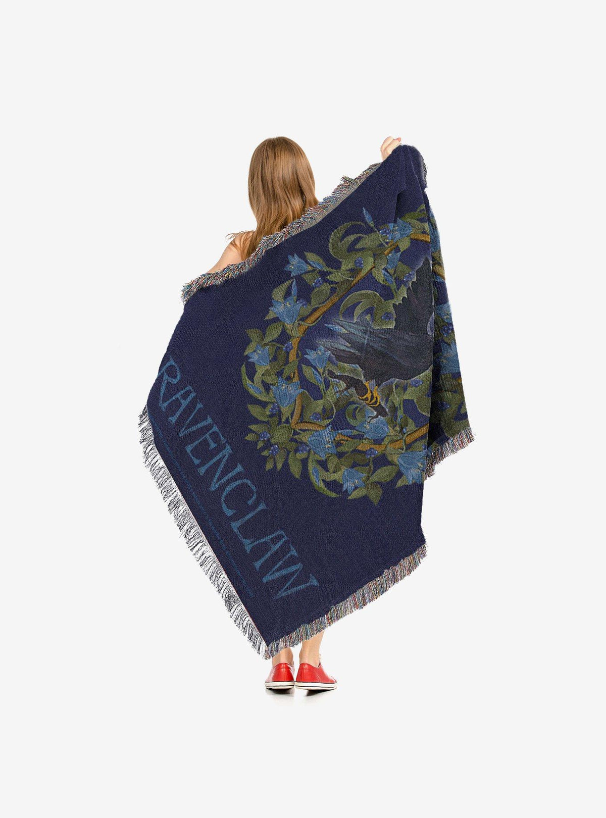 Manta decorativa Harry Potter Ravenclaw floral