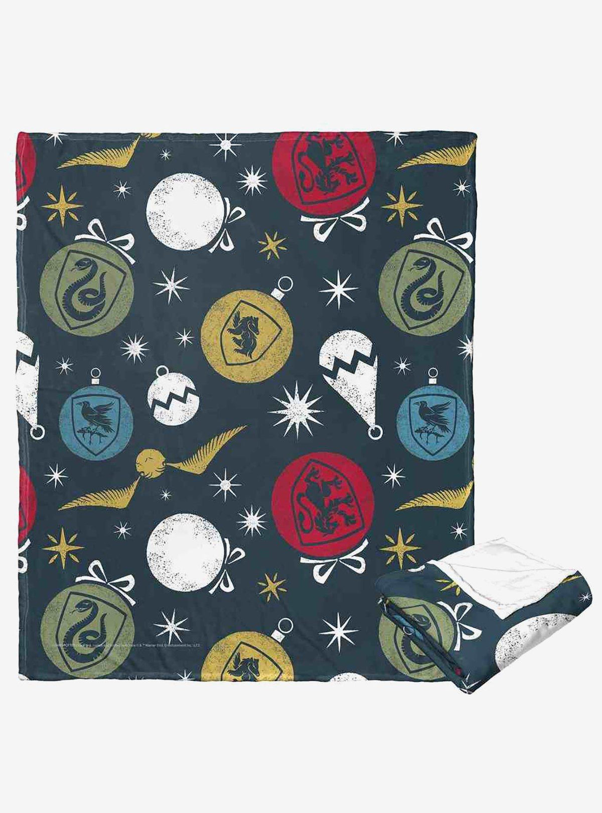 Manta Harry Potter con adornos de las casas