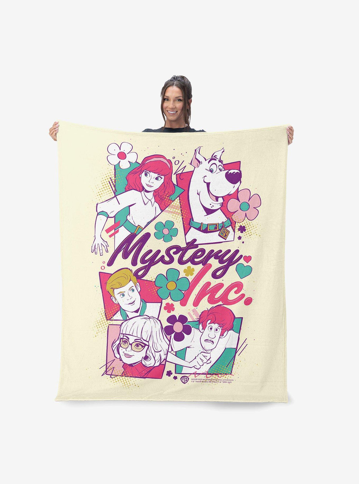 Manta Scooby-Doo Groovy Inc. de tacto sedoso