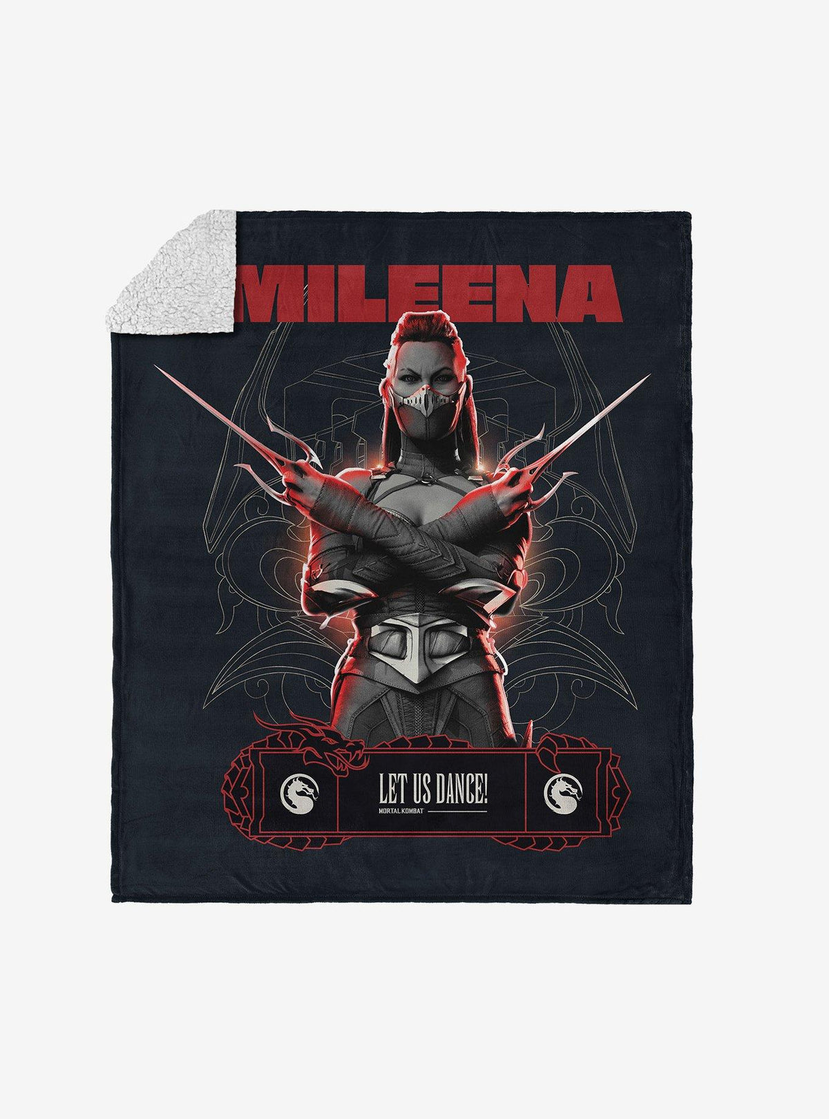 Manta sherpa de tacto sedoso Mortal Kombat: Mileena