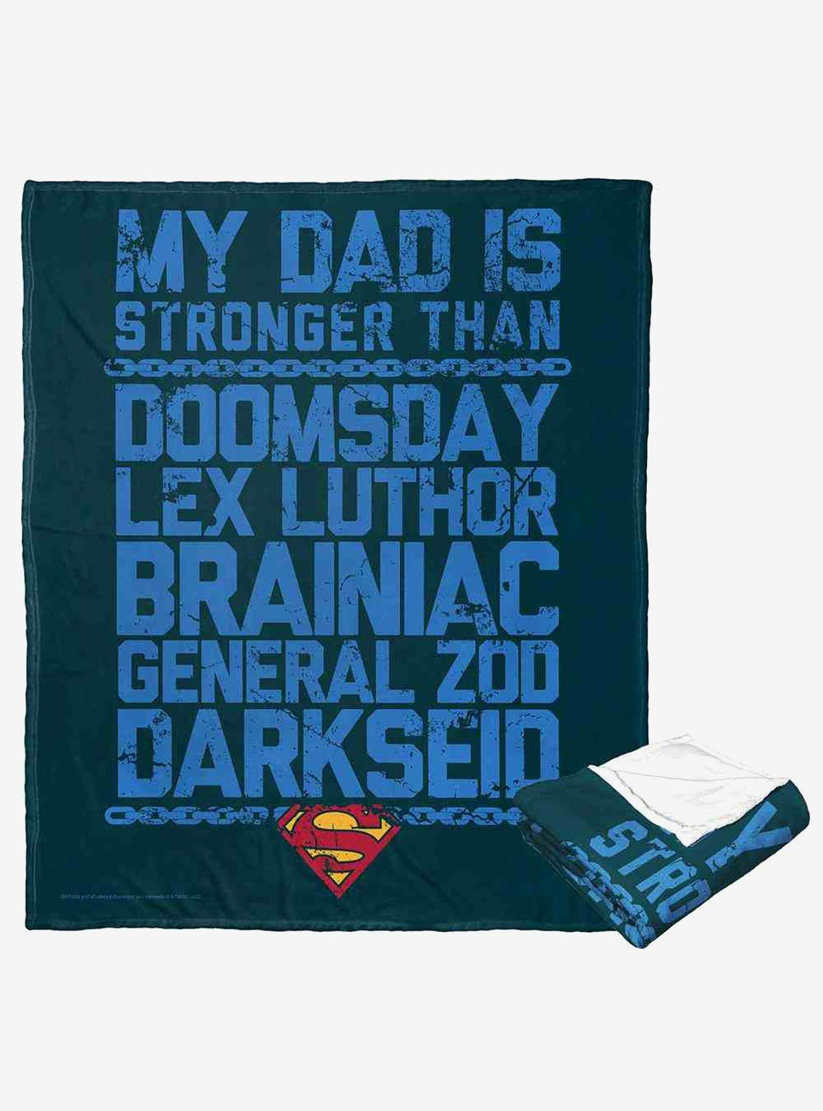 Manta Superman: El papá más fuerte, azul
