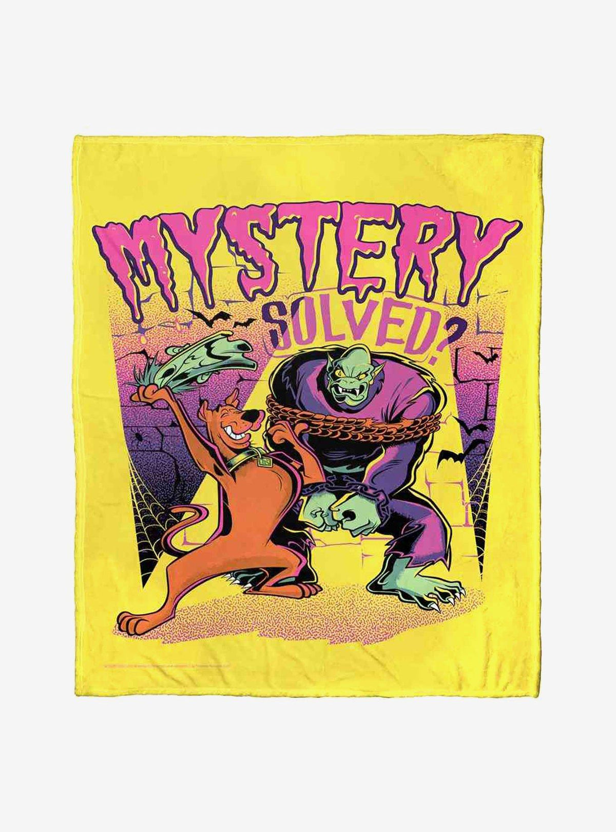 Manta Scooby-Doo Mystery Solved de tacto sedoso