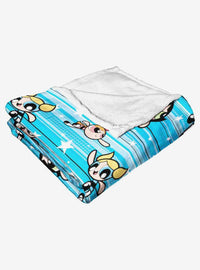 Manta de tacto sedoso Powerpuff Girls Flying Fast