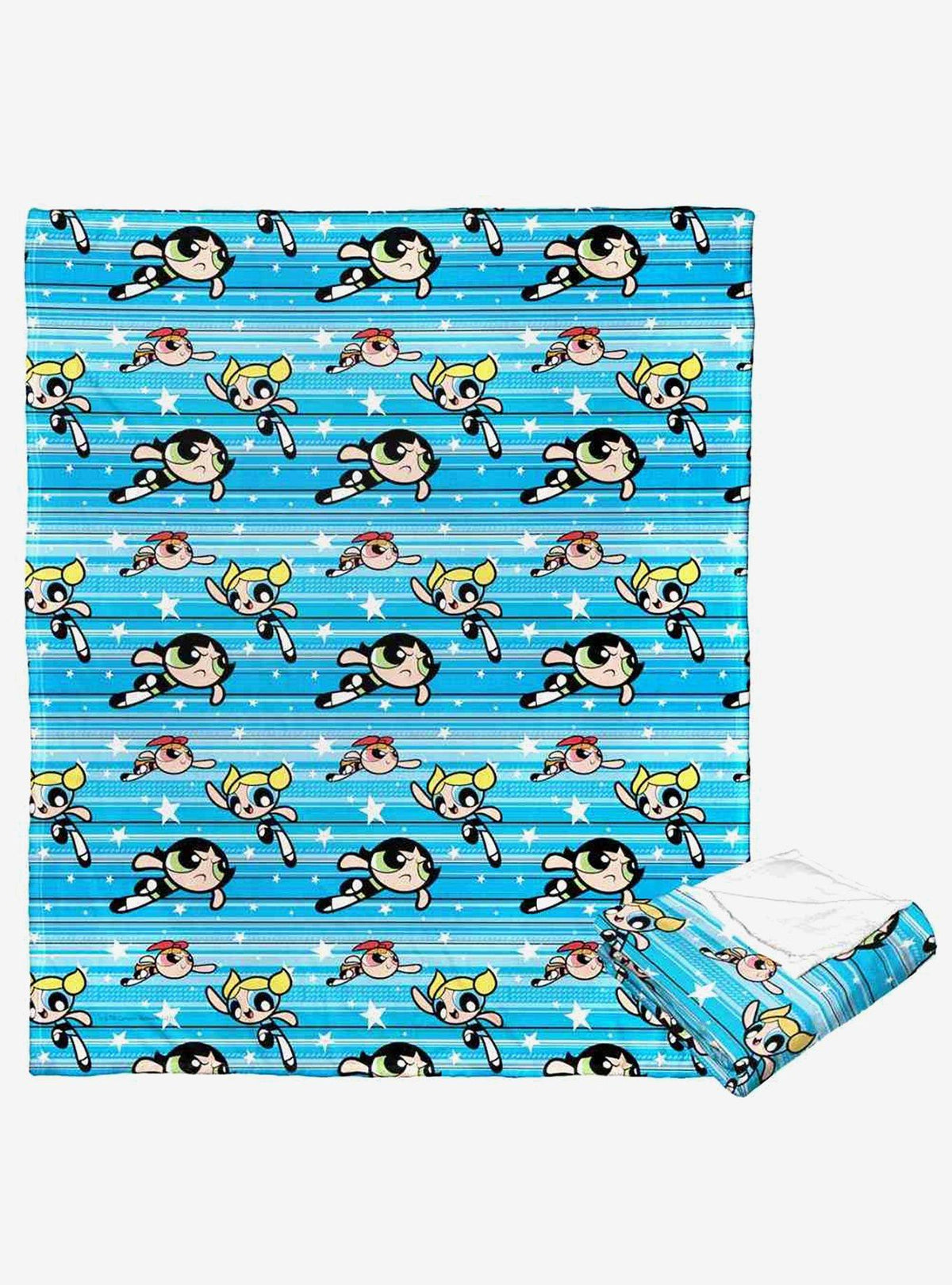 Manta de tacto sedoso Powerpuff Girls Flying Fast