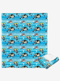 Manta de tacto sedoso Powerpuff Girls Flying Fast