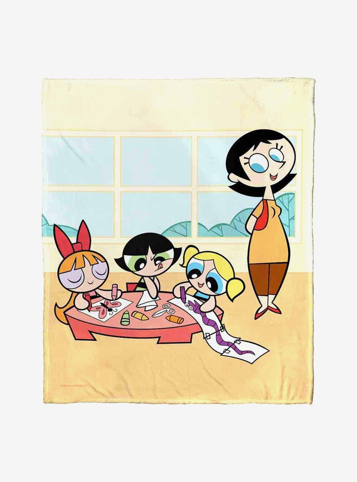 Manta de tacto sedoso Powerpuff Girls Classtime Fun