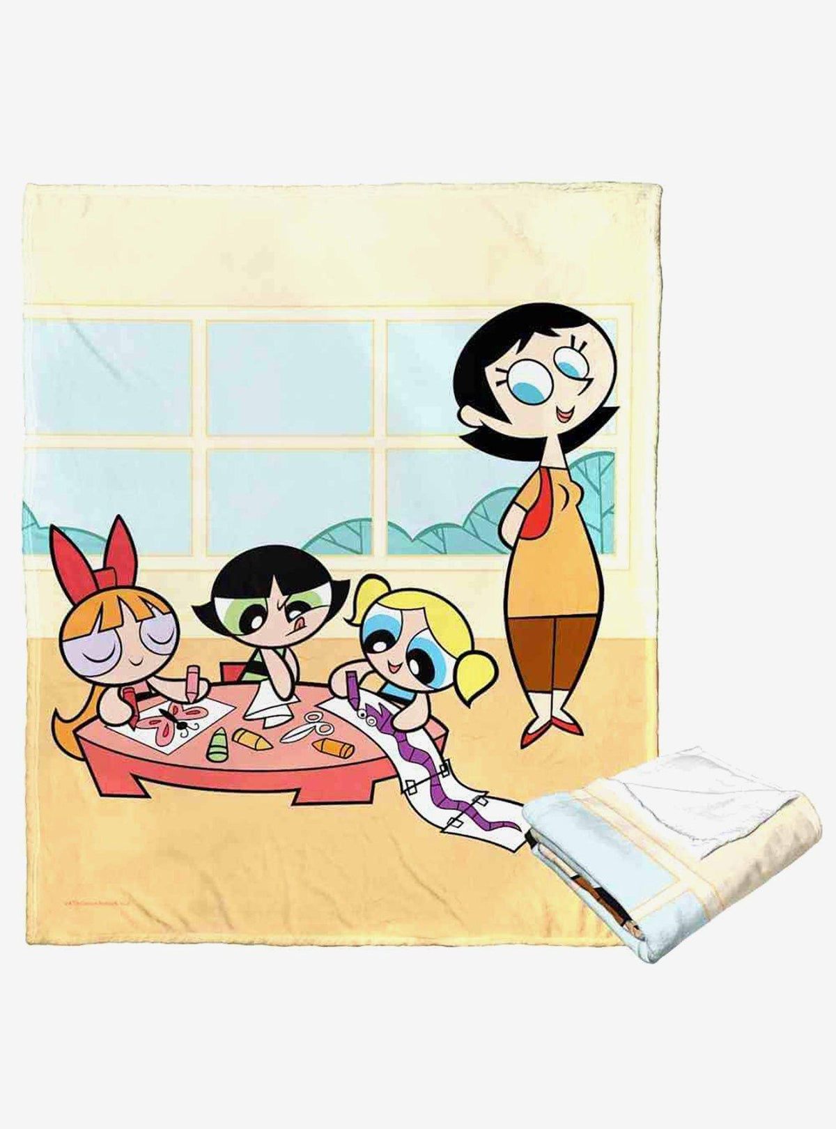 Manta de tacto sedoso Powerpuff Girls Classtime Fun