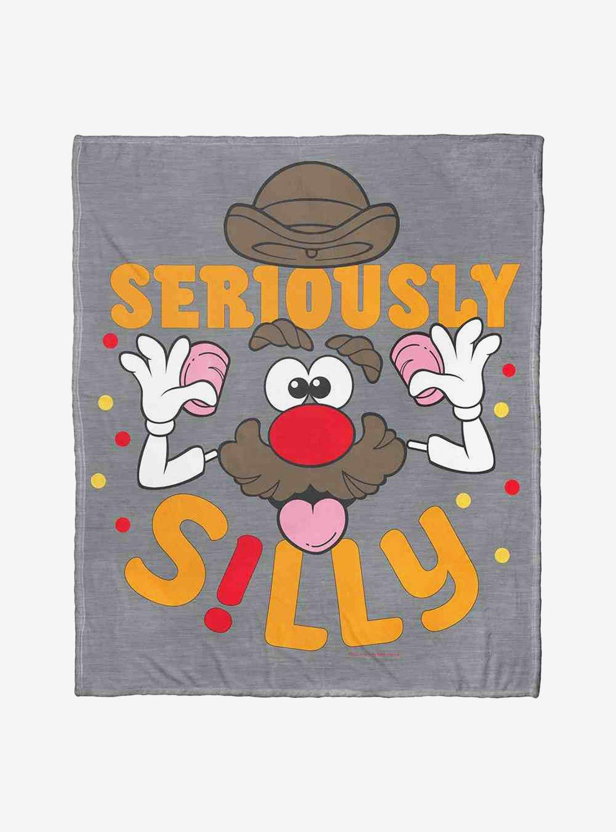 Manta Mr. Potato Head Seriously Silly de tacto sedoso