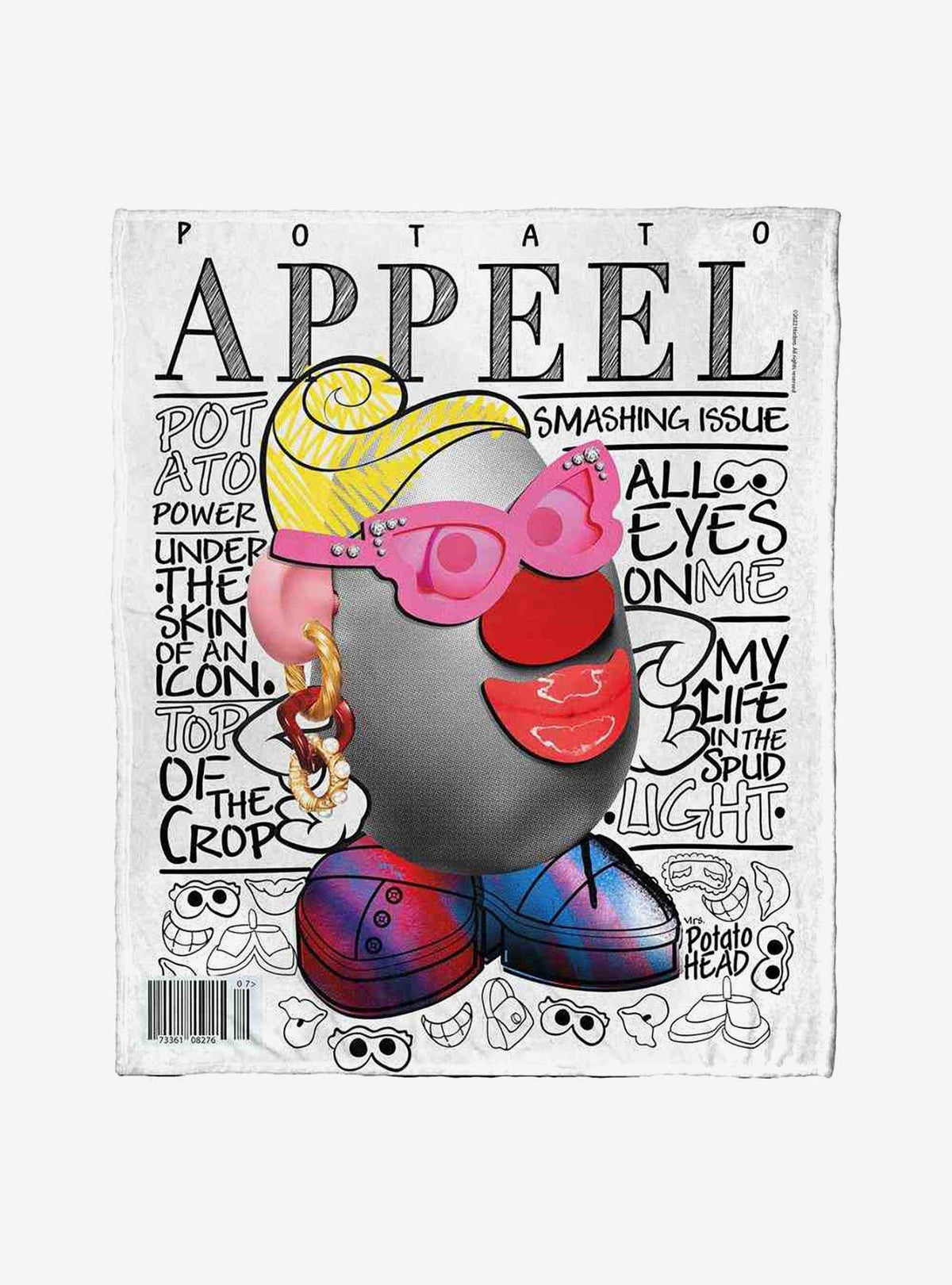 Manta Mr. Potato Head Potato Appeal de tacto sedoso