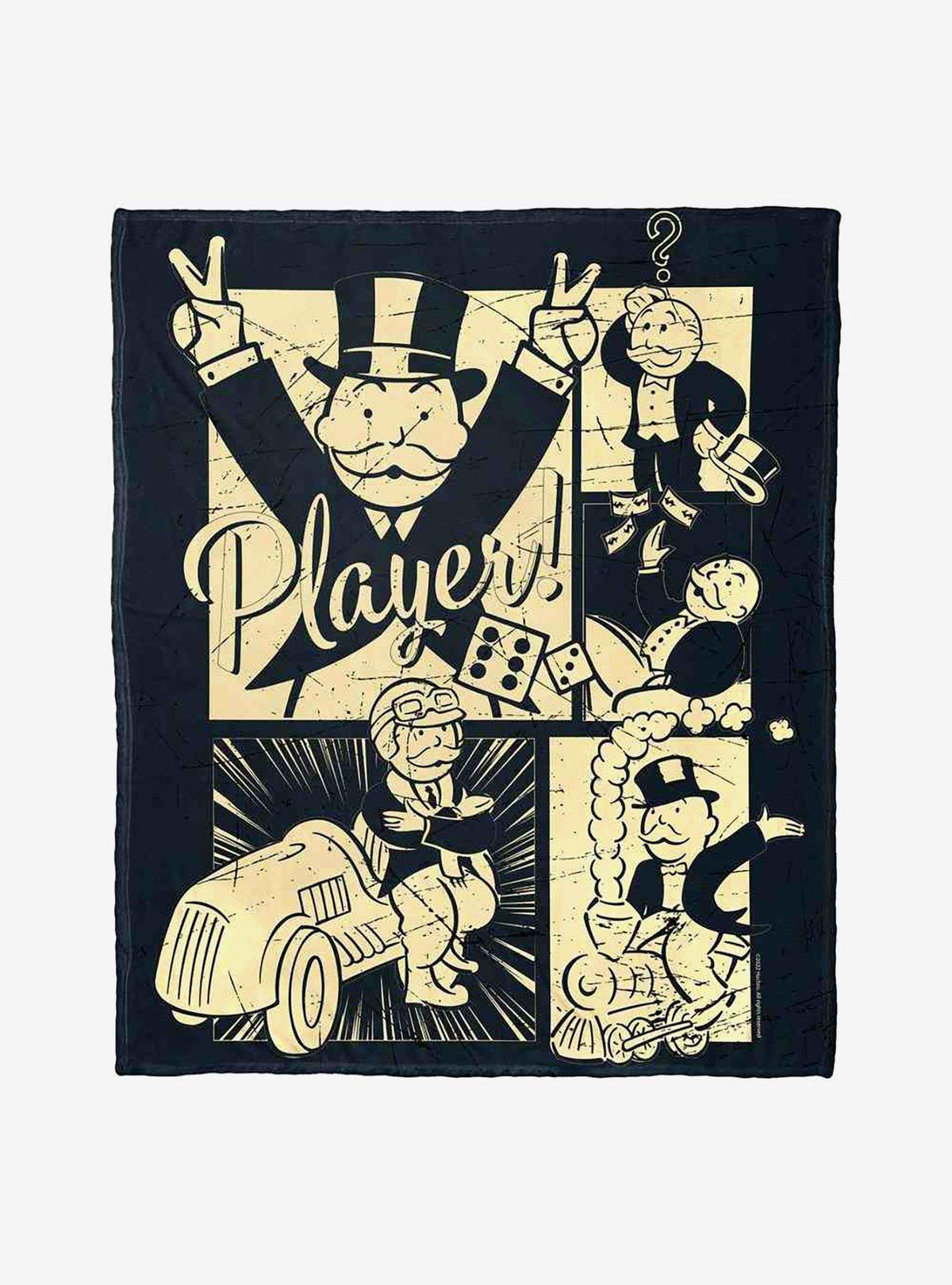 Manta Monopoly Player de tacto sedoso