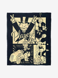Manta Monopoly Player de tacto sedoso