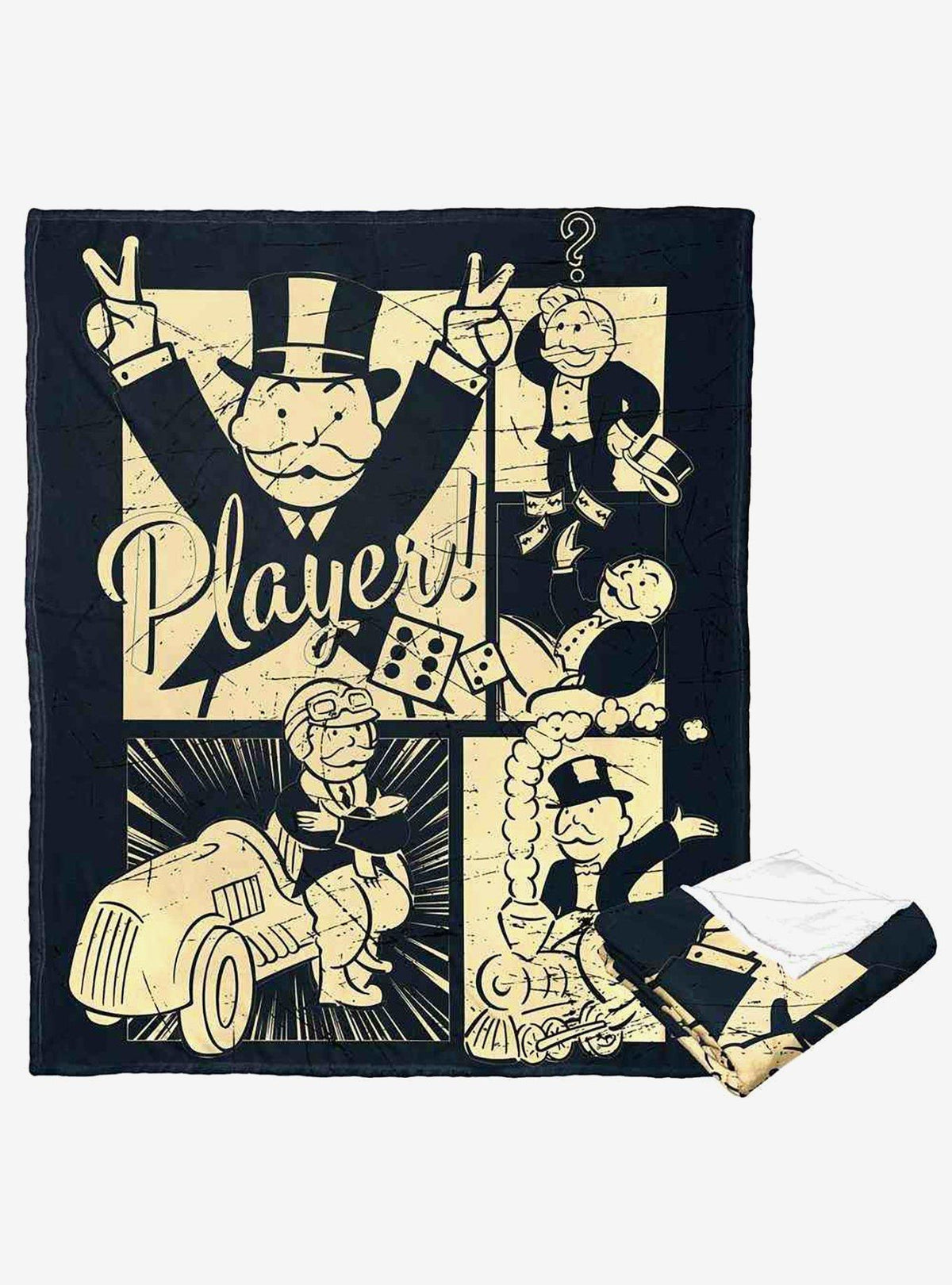 Manta Monopoly Player de tacto sedoso