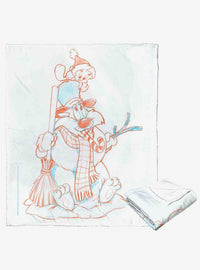 Manta Looney Tunes Sylvester Muñeco de Nieve