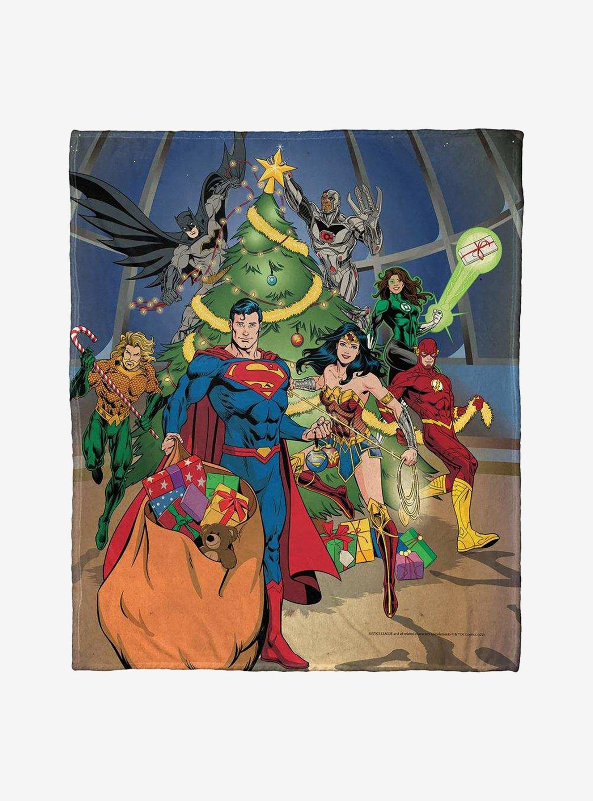 Manta de Justice League: Trabajo en equipo festivo