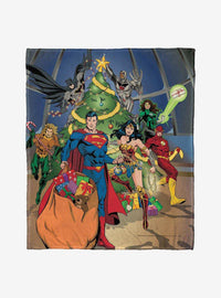 Manta de Justice League: Trabajo en equipo festivo