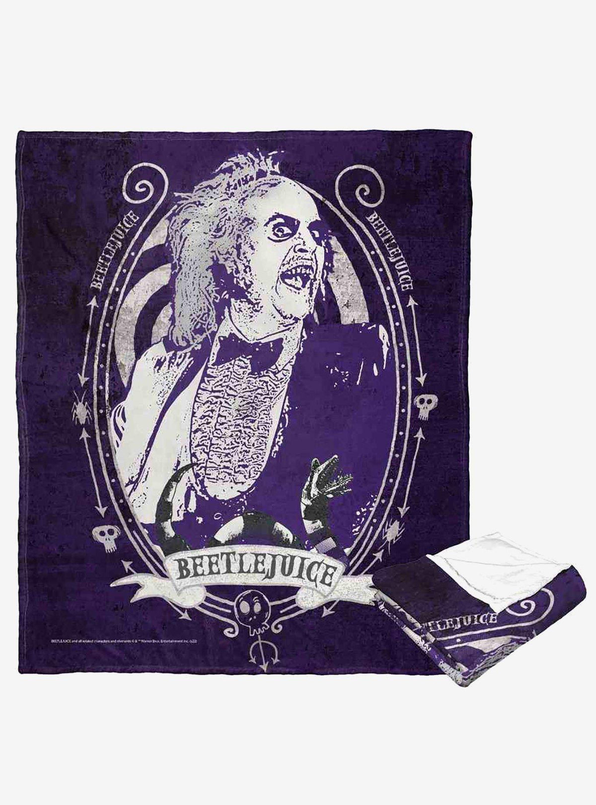 Manta Beetlejuice Escarabajo Morado · Space Store
