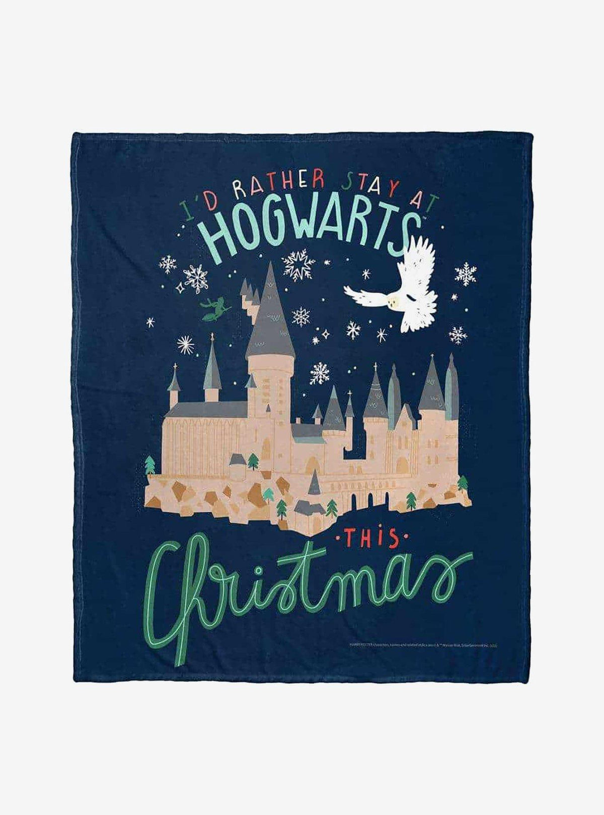 Manta Harry Potter «Prefiero quedarme en Hogwarts»