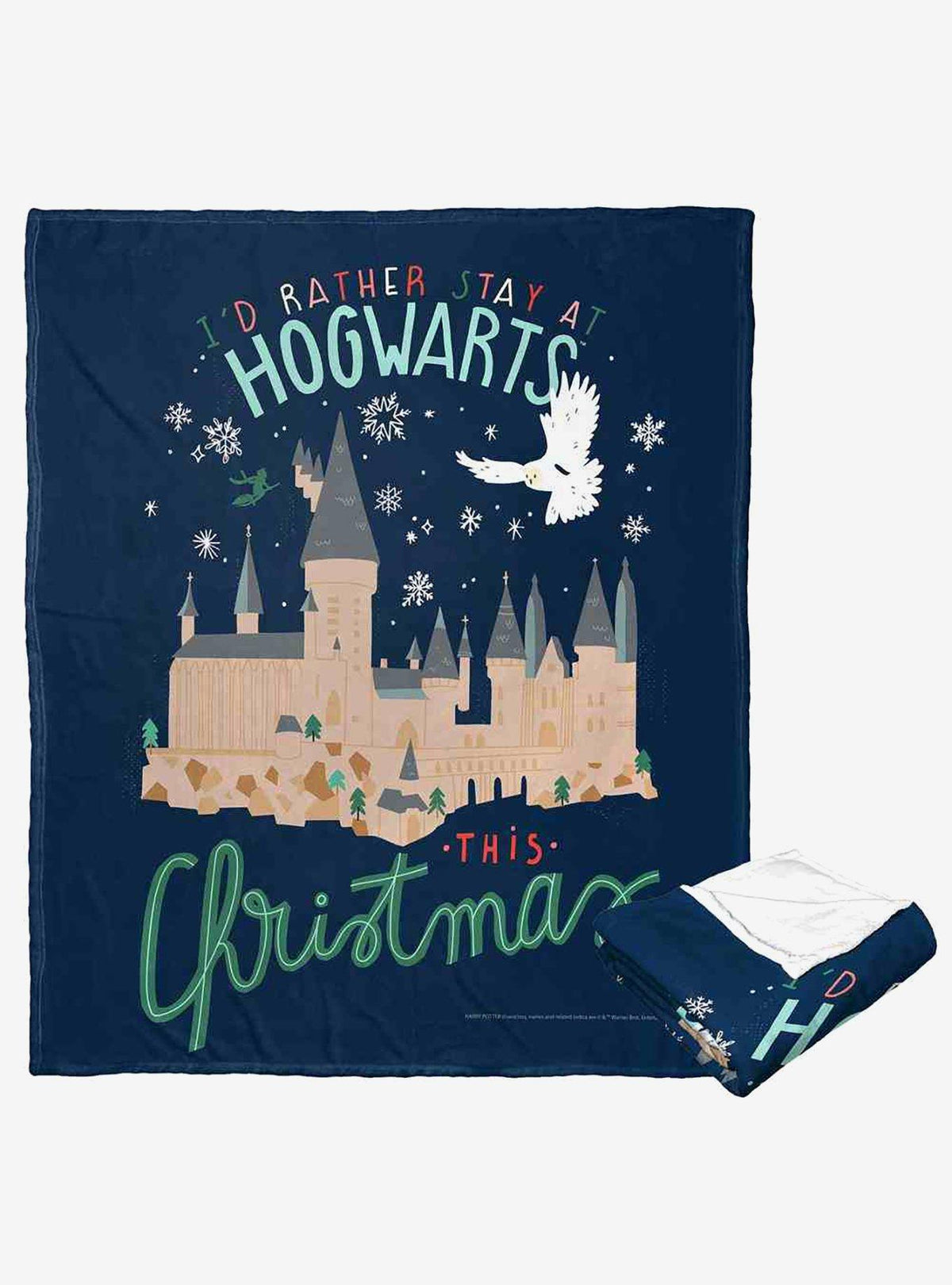 Manta Harry Potter «Prefiero quedarme en Hogwarts»