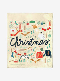 Manta Harry Potter «Todo feliz esta Navidad»