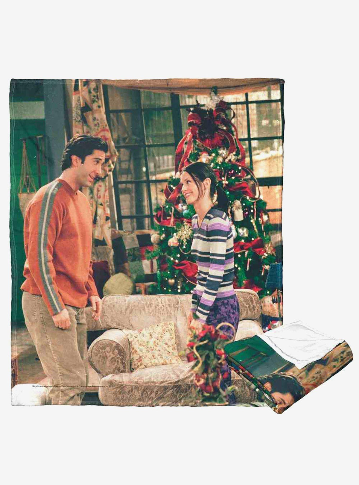 Manta Friends Christmas Siblings de tacto sedoso